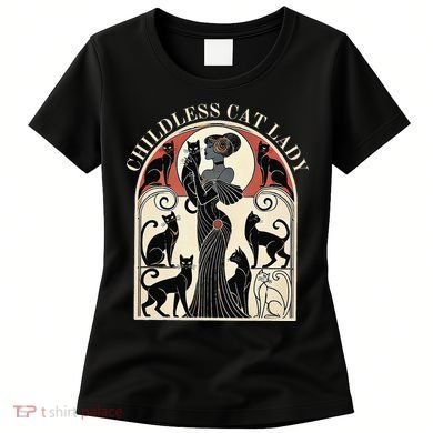 Childless Cat Ladies Cat Karma Retro Funny Women's T-Shirt
