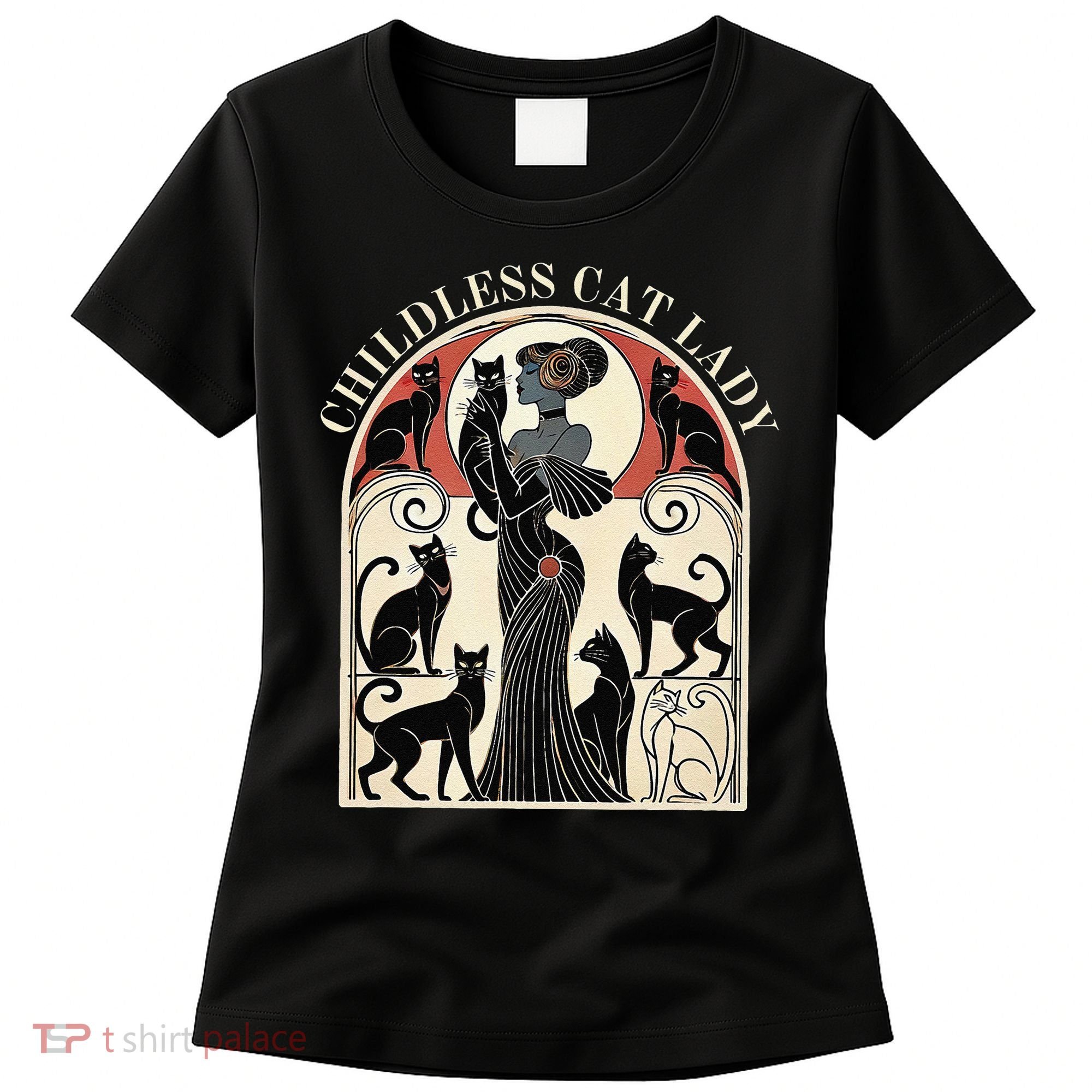 Childless Cat Ladies Cat Karma Retro Funny Women's T-Shirt