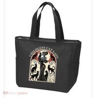 Childless Cat Ladies Cat Karma Retro Funny Tote Bag thumb 3
