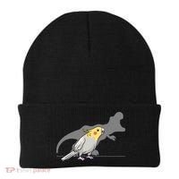 Cockatiel Cockatoo Lutino Parrot Quarrion Dinosaur Dino Gift Beanie thumb 0