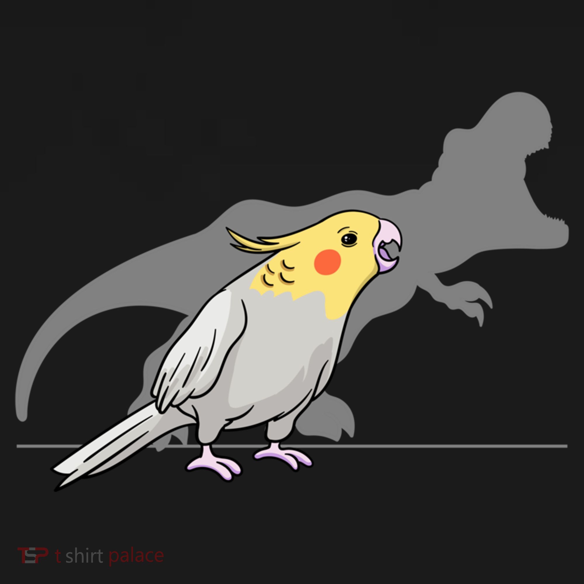 Cockatiel Cockatoo Lutino Parrot Quarrion Dinosaur Dino Gift Women's Hoodie