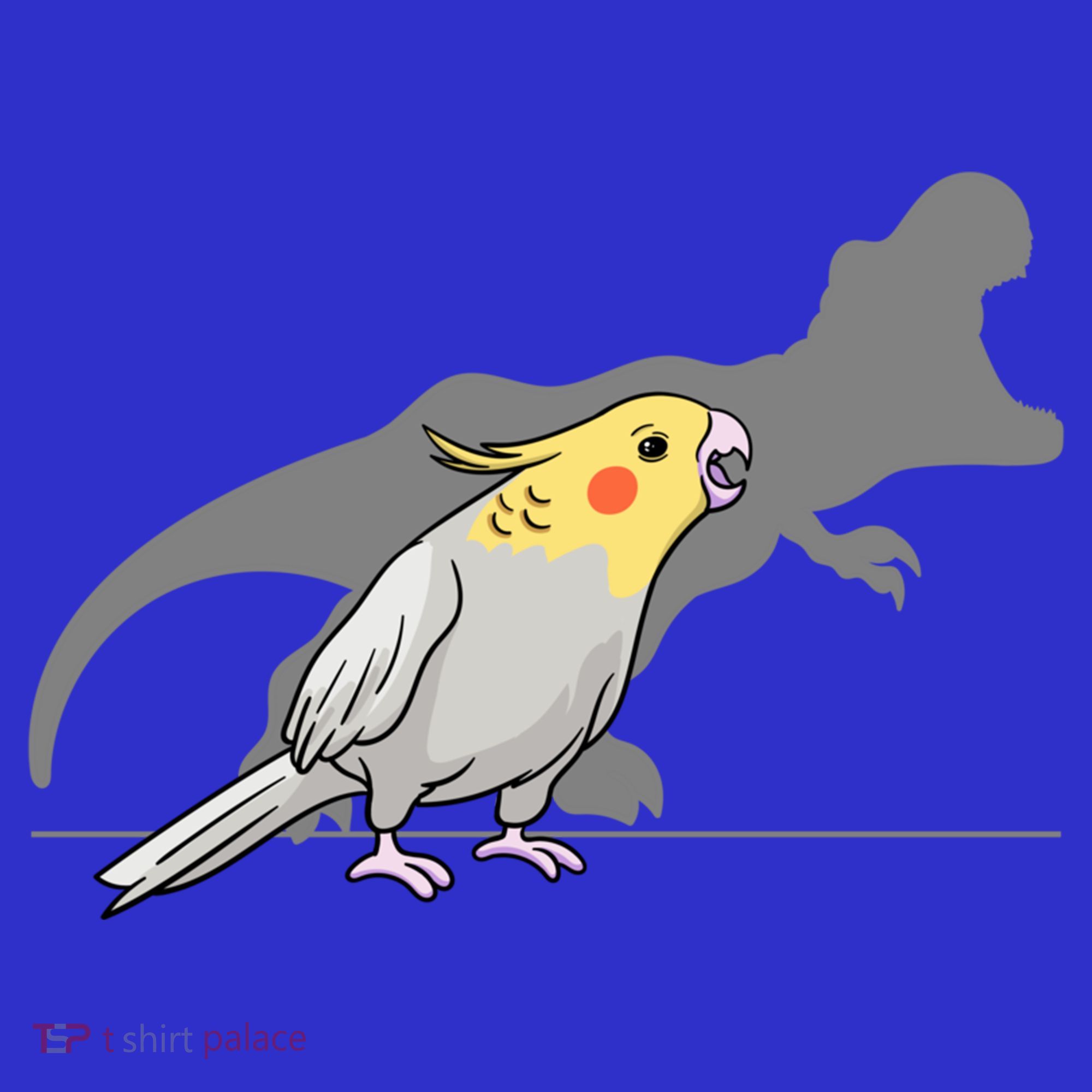 Cockatiel Cockatoo Lutino Parrot Quarrion Dinosaur Dino Gift Hoodie