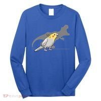 Cockatiel Cockatoo Lutino Parrot Quarrion Dinosaur Dino Gift Long Sleeve Shirt thumb 0