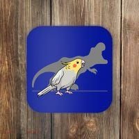 Cockatiel Cockatoo Lutino Parrot Quarrion Dinosaur Dino Gift Coaster thumb 0