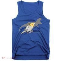 Cockatiel Cockatoo Lutino Parrot Quarrion Dinosaur Dino Gift Tank Top thumb 0