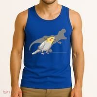 Cockatiel Cockatoo Lutino Parrot Quarrion Dinosaur Dino Gift Tank Top thumb 3