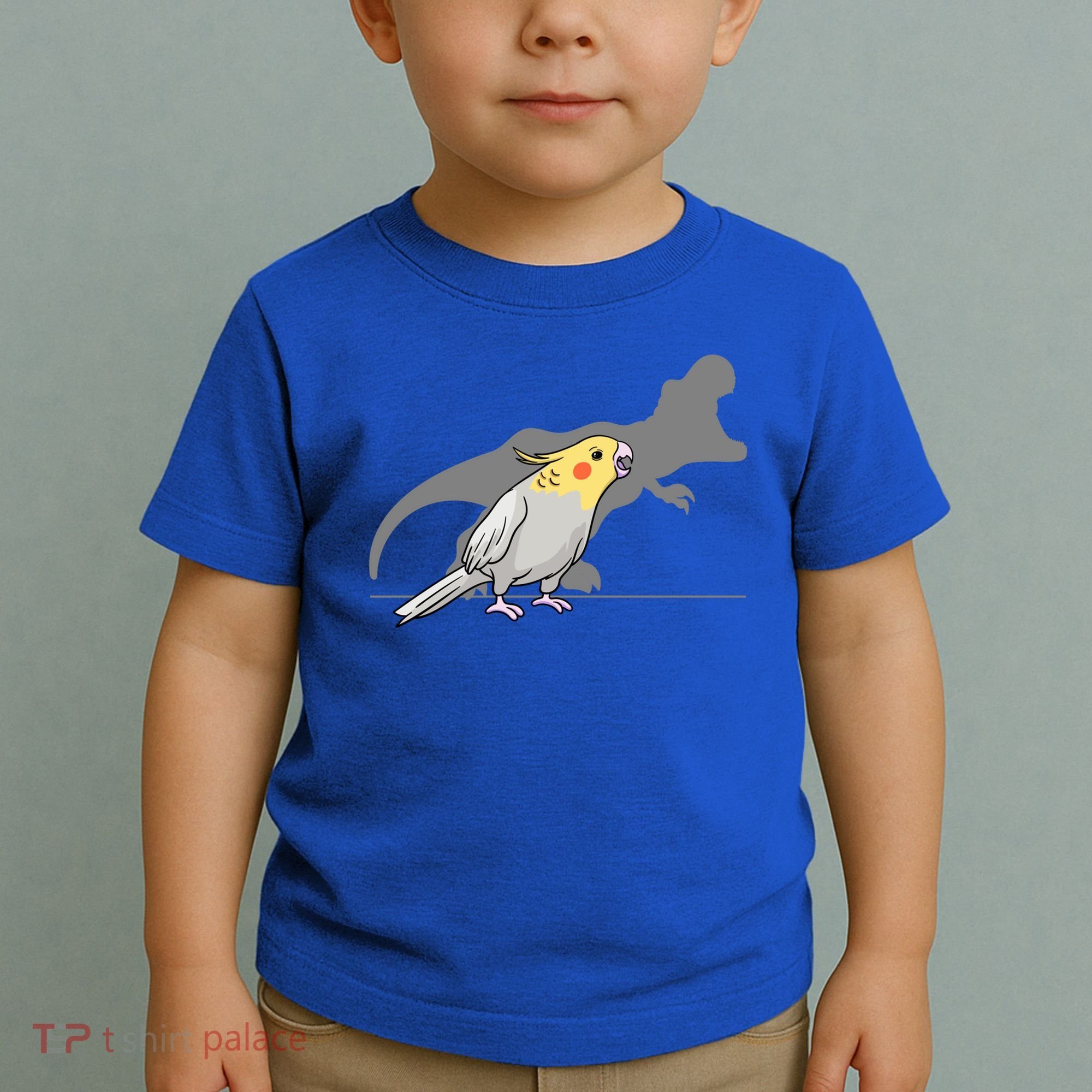 Cockatiel Cockatoo Lutino Parrot Quarrion Dinosaur Dino Gift Toddler T-Shirt