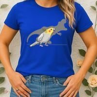 Cockatiel Cockatoo Lutino Parrot Quarrion Dinosaur Dino Gift Women's T-Shirt thumb 2