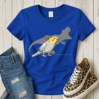 Cockatiel Cockatoo Lutino Parrot Quarrion Dinosaur Dino Gift Women's T-Shirt thumb 3