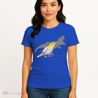 Cockatiel Cockatoo Lutino Parrot Quarrion Dinosaur Dino Gift Women's T-Shirt thumb 4