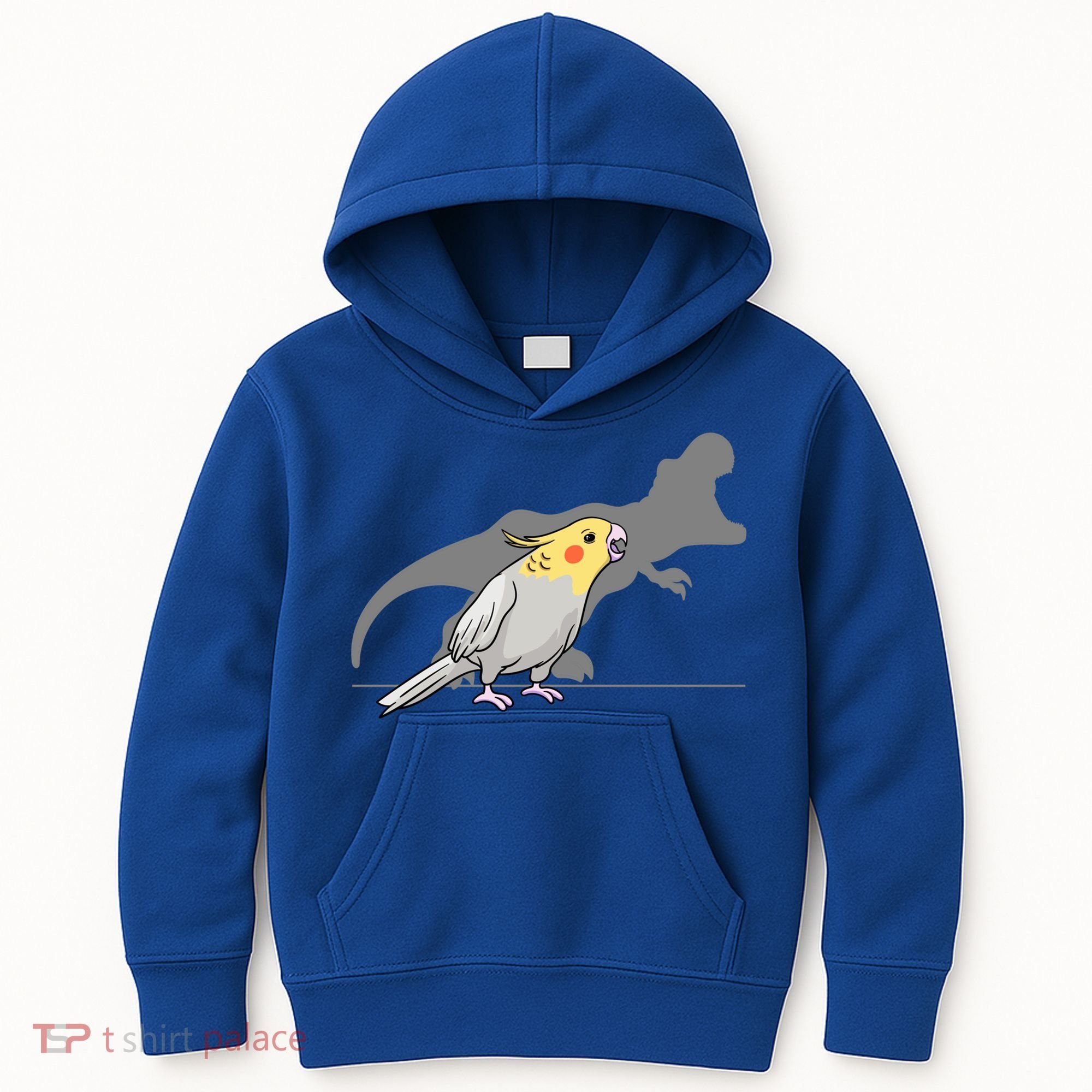 Cockatiel Cockatoo Lutino Parrot Quarrion Dinosaur Dino Gift Kids Hoodie