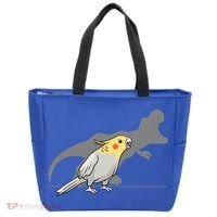Cockatiel Cockatoo Lutino Parrot Quarrion Dinosaur Dino Gift Tote Bag thumb 0