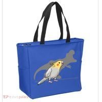 Cockatiel Cockatoo Lutino Parrot Quarrion Dinosaur Dino Gift Tote Bag thumb 2