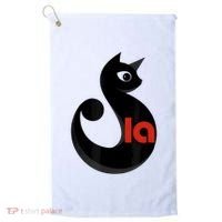 Cat  Comma La Golf Towel thumb 0