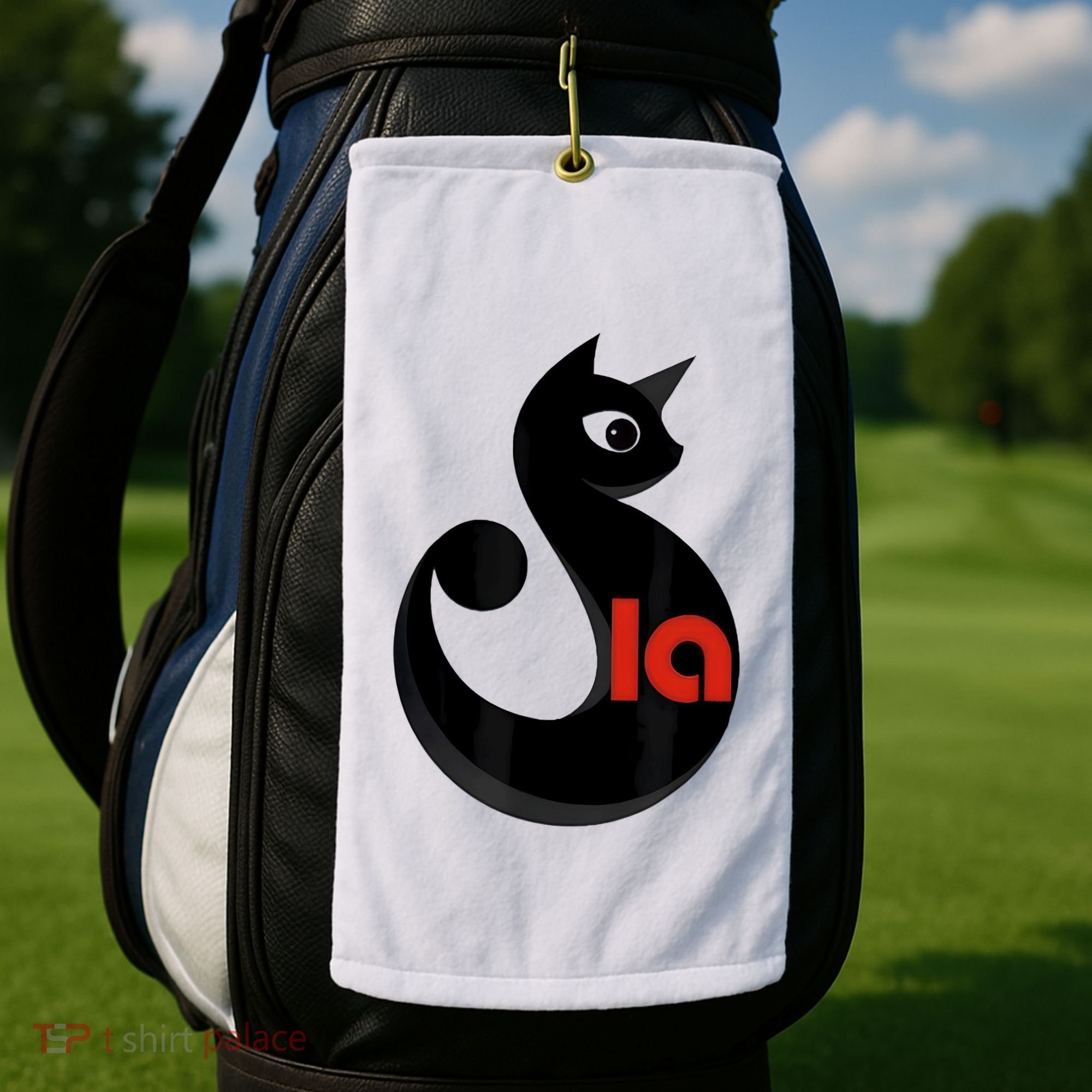 Cat  Comma La Golf Towel