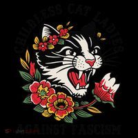 Childless Cat Ladies Against Fascism Feminist Coffee Mug thumb 5