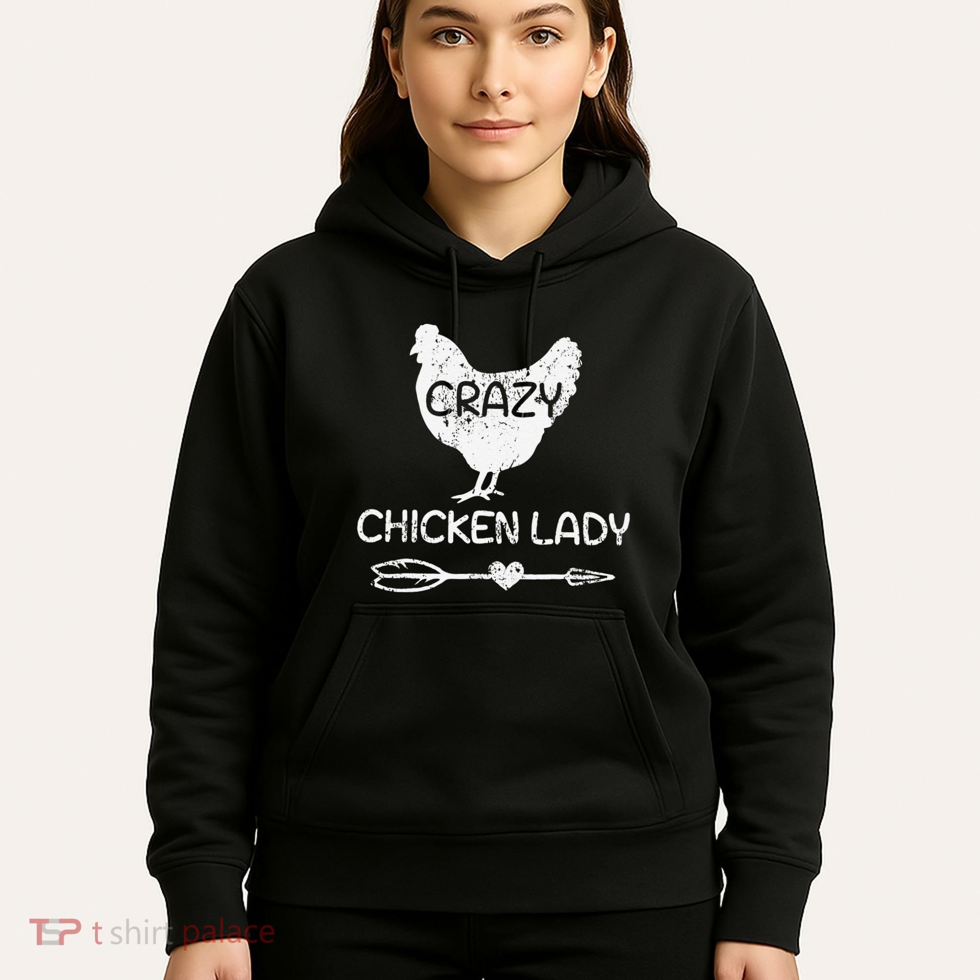 CRAZY Chicken Lady Funny Chicken Lovers farmer Hoodie