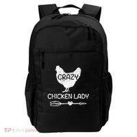 CRAZY Chicken Lady Funny Chicken Lovers farmer Backpack thumb 0