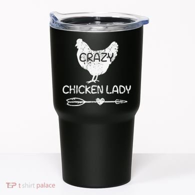 CRAZY Chicken Lady Funny Chicken Lovers farmer Tumbler