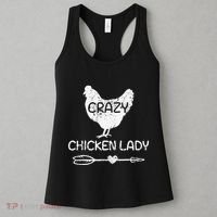 CRAZY Chicken Lady Funny Chicken Lovers farmer Women's Tank Top thumb 3