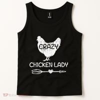 CRAZY Chicken Lady Funny Chicken Lovers farmer Tank Top thumb 2