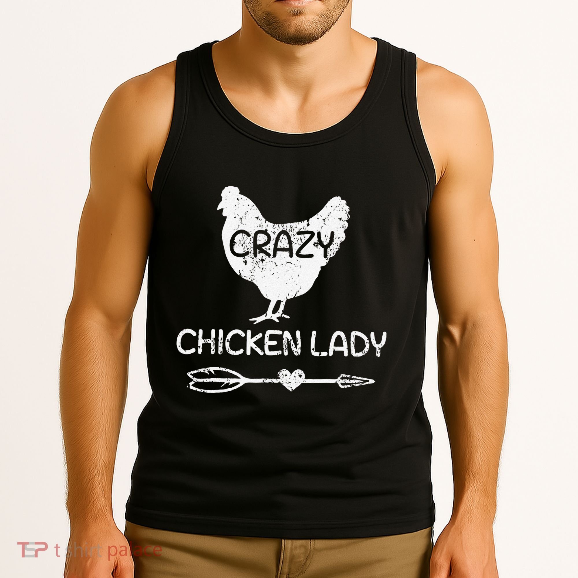 CRAZY Chicken Lady Funny Chicken Lovers farmer Tank Top