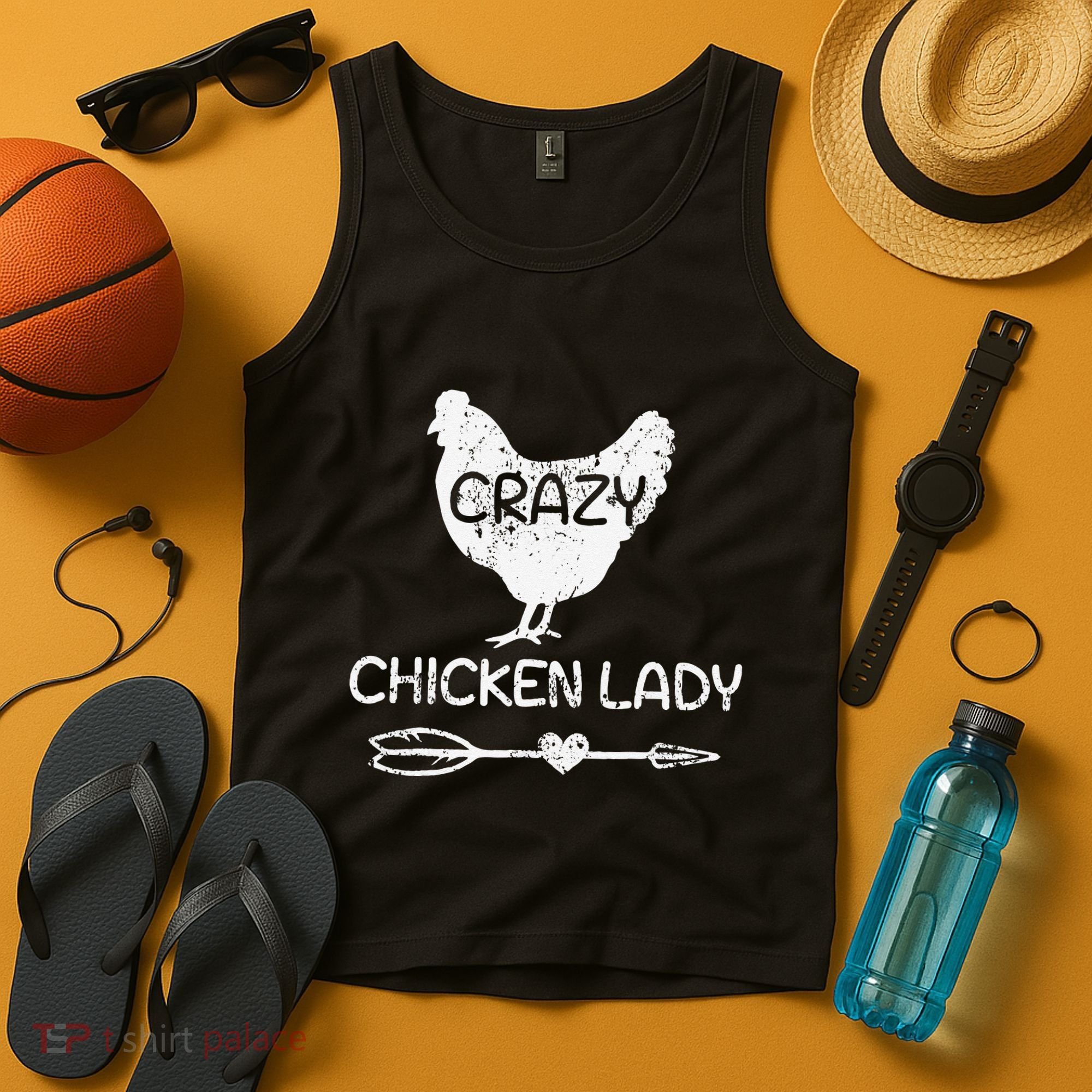 CRAZY Chicken Lady Funny Chicken Lovers farmer Tank Top