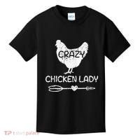 CRAZY Chicken Lady Funny Chicken Lovers farmer Kids T-Shirt thumb 0