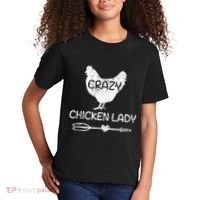 CRAZY Chicken Lady Funny Chicken Lovers farmer Kids T-Shirt thumb 2