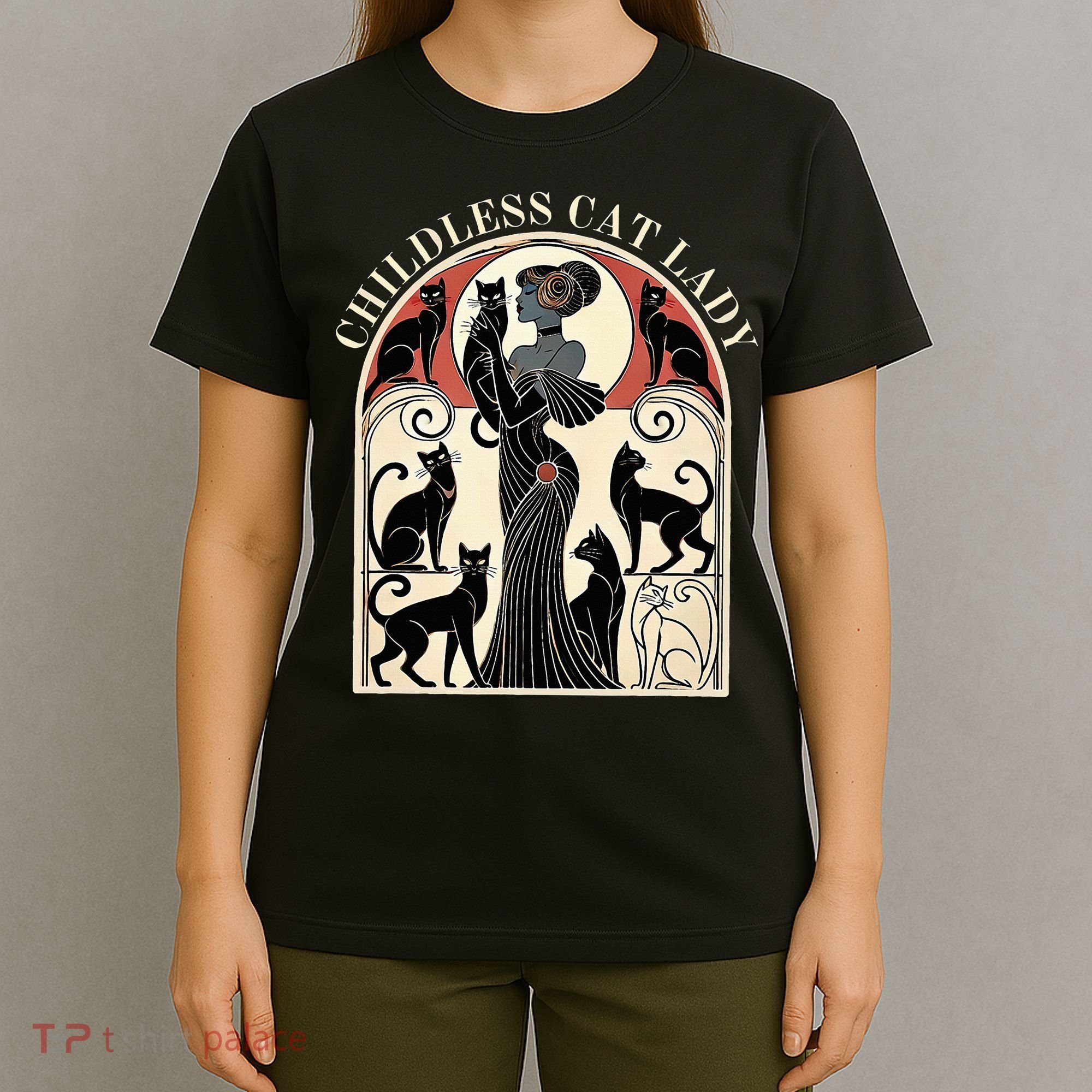 Childless Cat Ladies Cat Karma Retro Funny T-Shirt