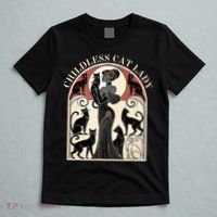 Childless Cat Ladies Cat Karma Retro Funny T-Shirt thumb 5