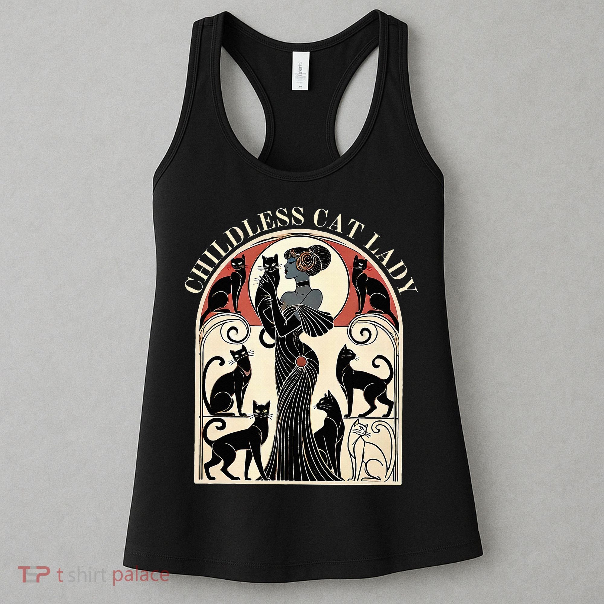 Childless Cat Ladies Cat Karma Retro Funny Women's Tank Top