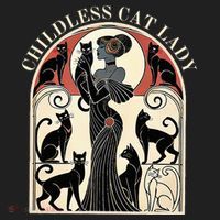 Childless Cat Ladies Cat Karma Retro Funny Hat thumb 2