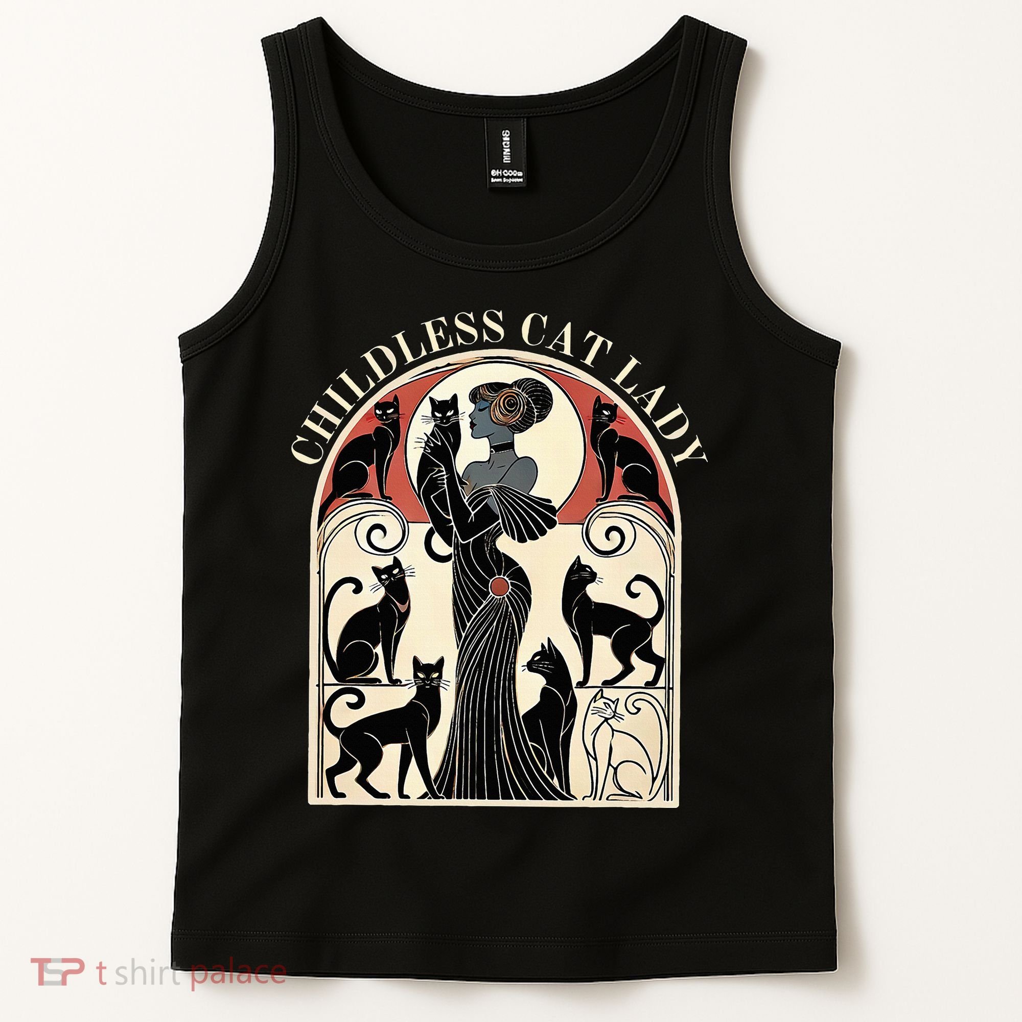 Childless Cat Ladies Cat Karma Retro Funny Tank Top