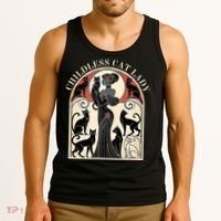 Childless Cat Ladies Cat Karma Retro Funny Tank Top thumb 3