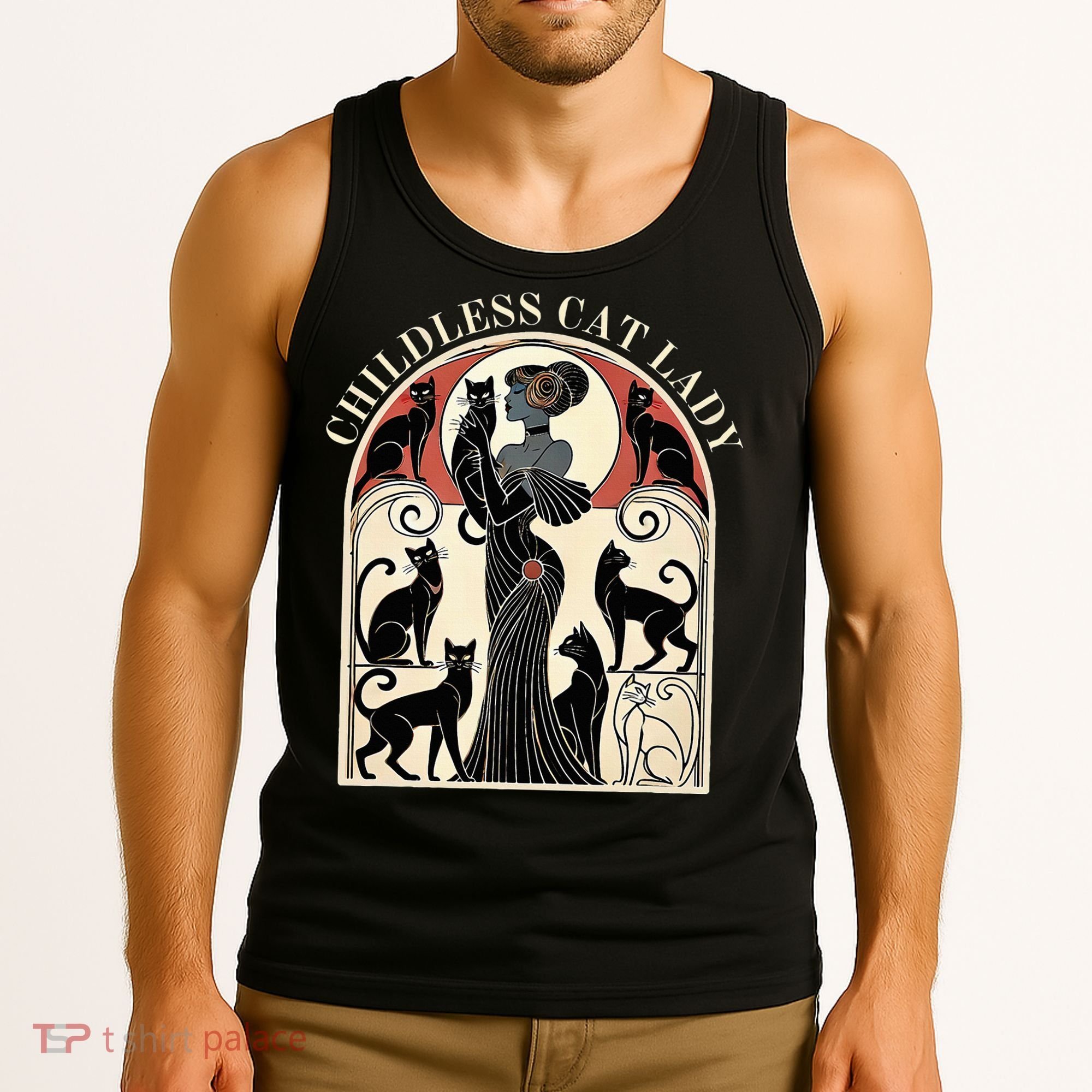 Childless Cat Ladies Cat Karma Retro Funny Tank Top