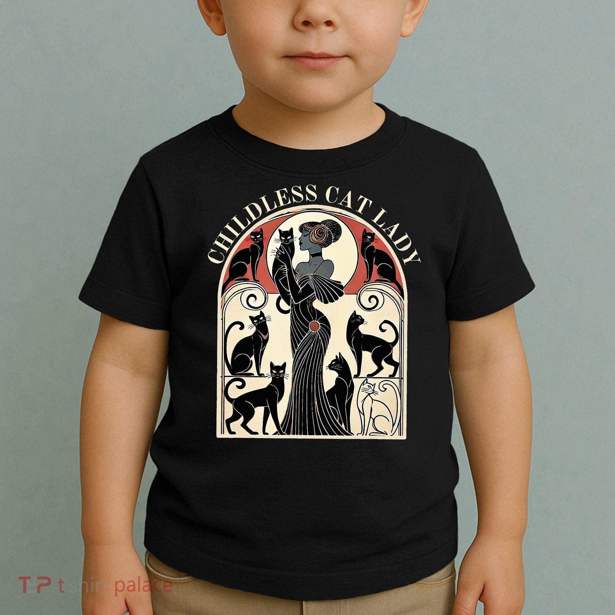 Childless Cat Ladies Cat Karma Retro Funny Toddler T-Shirt