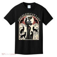 Childless Cat Ladies Cat Karma Retro Funny Kids T-Shirt thumb 0