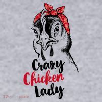 Crazy Chicken Lady + Funny Bandana Chicken Whisperer Gift Great Gift Women's Sweatshirt thumb 2