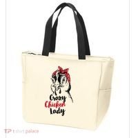 Crazy Chicken Lady + Funny Bandana Chicken Whisperer Gift Great Gift Tote Bag thumb 3