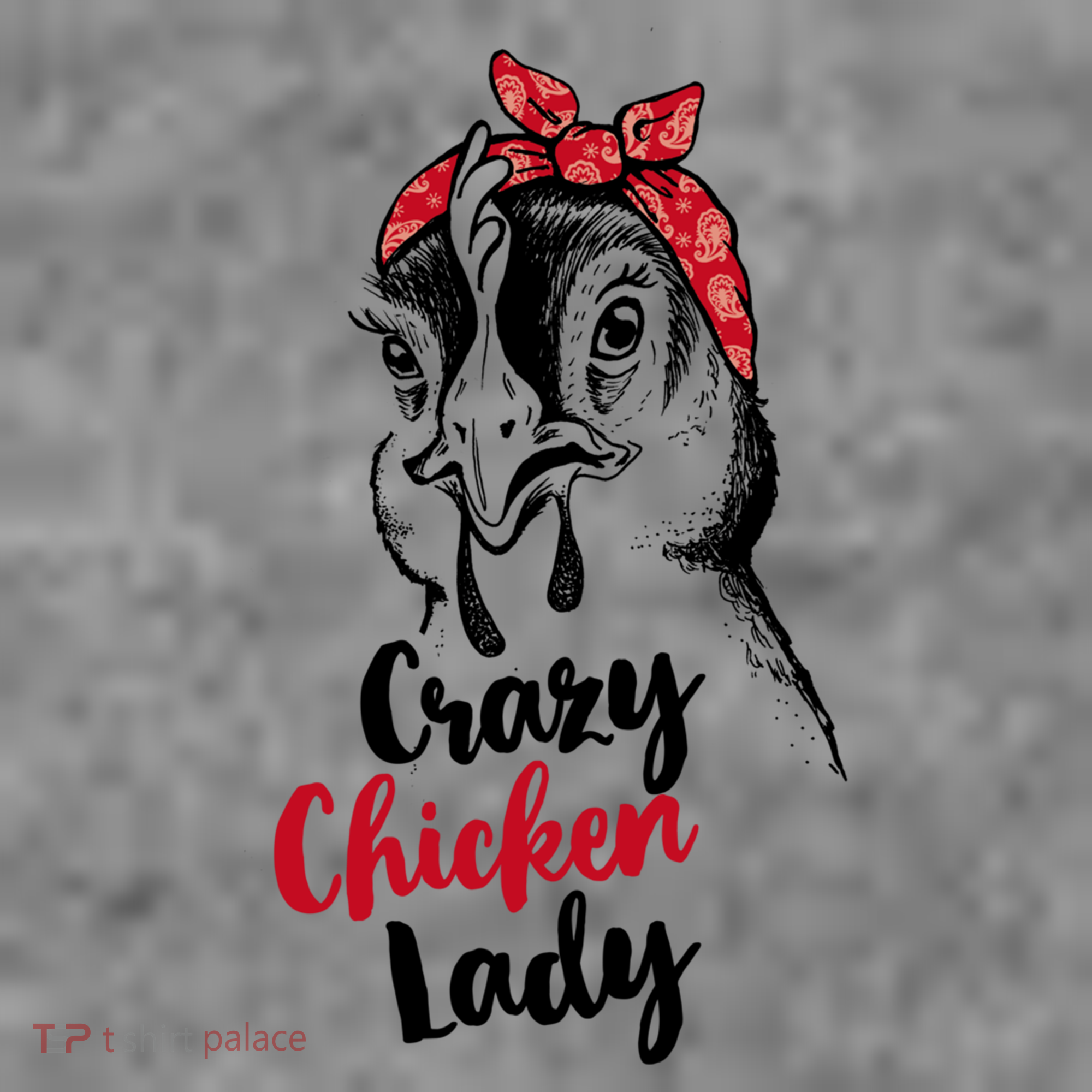 Crazy Chicken Lady + Funny Bandana Chicken Whisperer Gift Great Gift Toddler Hoodie