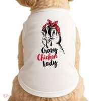 Crazy Chicken Lady + Funny Bandana Chicken Whisperer Gift Great Gift Doggie Tank thumb 0