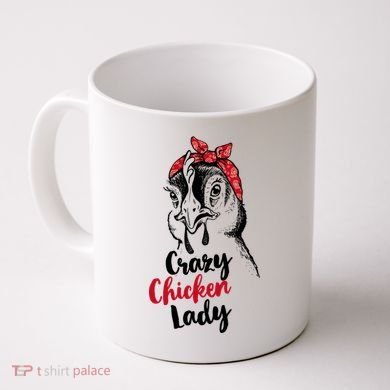 Crazy Chicken Lady + Funny Bandana Chicken Whisperer Gift Great Gift Coffee Mug