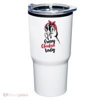 Crazy Chicken Lady + Funny Bandana Chicken Whisperer Gift Great Gift Tumbler thumb 0