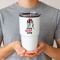 Crazy Chicken Lady + Funny Bandana Chicken Whisperer Gift Great Gift Tumbler thumb 2