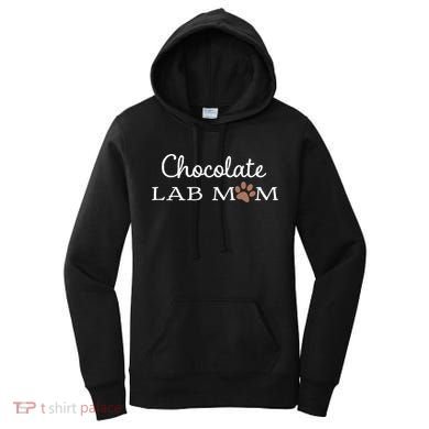 Cute Chocolate Lab Mom Gift For Lovers Women's Hoodie