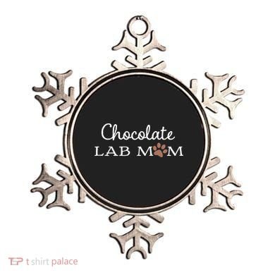 Cute Chocolate Lab Mom Gift For Lovers Ornament