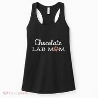 Cute Chocolate Lab Mom Gift For Lovers Women's Tank Top thumb 0