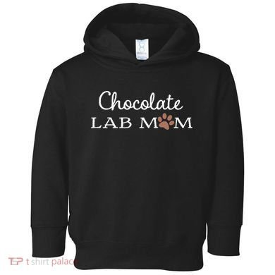 Cute Chocolate Lab Mom Gift For Lovers Toddler Hoodie
