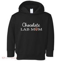 Cute Chocolate Lab Mom Gift For Lovers Toddler Hoodie thumb 0